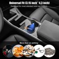 thumbnail image 2 of Cenicero para automóvil con tapa, cenicero portátil para exteriores de acero inoxidable sin humo [actualizado], cenicero para cigarrillos con luz LED azul para el hogar y la oficina, 2 of 5