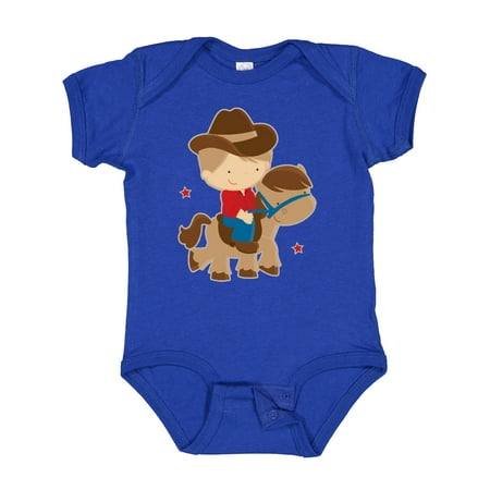 

Inktastic Cowboy Boy on Pony Gift Baby Boy Bodysuit