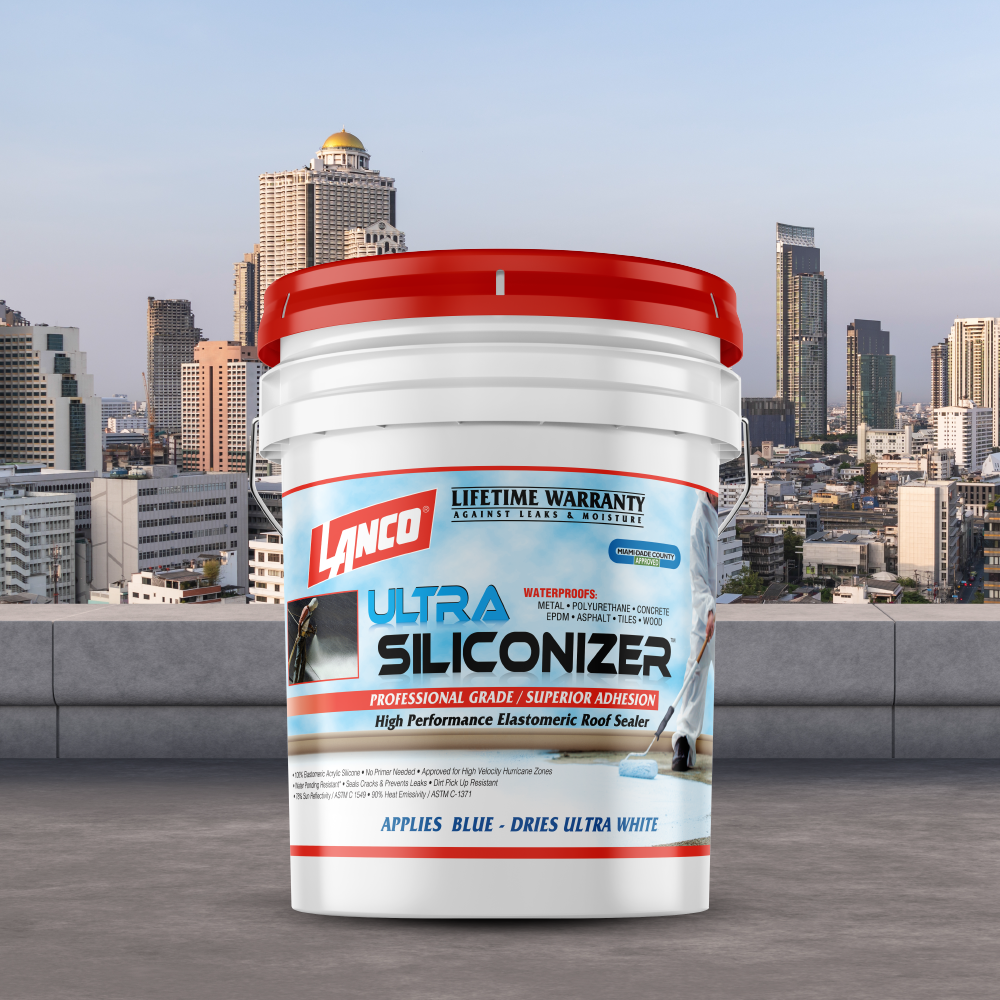 5 Gal. Ultra Siliconizer 100% Acrylic Elastomeric Reflective Roof Coating – UPC 0718594090528