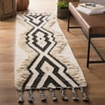 thumbnail image 2 of SAFAVIEH Kenya Alexa Southwestern Runner Rug, Ivory/Black/Blue, 2'3" x 6', 2 of 8