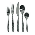 thumbnail image 2 of MegaChef MCFW-LA VAGUE-MATTEBLACK 4 in. La Vague Stainless Steel Silverware Metal Flatware Utensil Set - Matte Black, 20 Piece, 2 of 6
