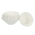 thumbnail image 1 of Uxcell 100Pcs 2-4 Cup White Coffee Filters Basket Disposable Paper Filter Drip Coffee Makers Universal Brewing 7.3*1.9", 1 of 6