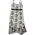 thumbnail image 1 of Vestido Nanette Lepore Vestido ajustado y acampanado de malla Floral multicolor 10, 1 of 1