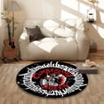 thumbnail image 5 of Niusricy Halloween Floor Mat Spider WebLetterSkull Pattern Welcome Indoor Outdoor Round Bedroom Door Decorative Rug, 5 of 6