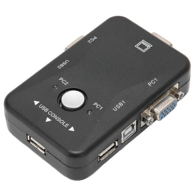 Commutateur KVM USB 2.0 1920 x 1440, 2 ports, double écran, pour Windows 95, 98, 98SE, 2000, ME et XP