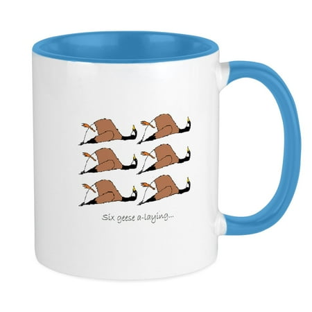 

CafePress - Six Geese A Laying... Mug - Ceramic Coffee Tea Novelty Mug Cup 11 oz