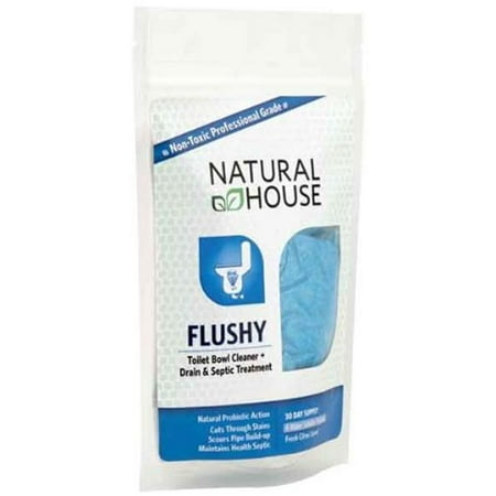 Foaming Toilet Bowl Cleaner - Aquagenics Tech 1402 Flushy Toilet Bowl Cleaner + Drain and Septic Treatment (30 Day Supply-Case of 12)