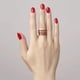 thumbnail image 5 of Anillo Colorido En Forma De Corazón Anillo De Dedo Apilable Anillo De Pareja Para El Aniversario De Cumpleaños Del Día De San Valentín 2 Uds Minnieouse AP006766-01, 5 of 6