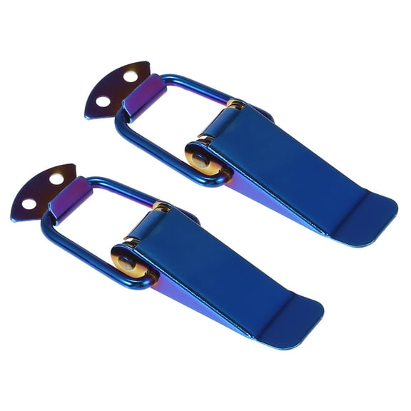 Universal Car Trunk Bumper Security Clips Quick Release Hook Blue 105x33mm 2pcs