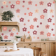 thumbnail image 5 of 10 hojas de pegatinas de pared para dormitorio, pegatinas de pared florales, calcomanías de flores para esquinas de pared, pegatinas de pared para bebés, decoración de pared para guardería, 5 of 6