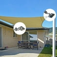 thumbnail image 5 of Rectangular/Square Sun Shade Sails 304 Stainless Steel Hardware Installation Kit 6 inch for Outdoor, 6-8.5'' Adjustable, 24 Pcs B, 5 of 5