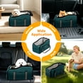 thumbnail image 4 of Pet Booster Seat For Cars, Dog Car Carrier With Safety Harness, Portable Travel Vehicle Pet Bed for Small Dogs, Cats Easy-Clean & Sturdy Construction, Green, 4 of 10