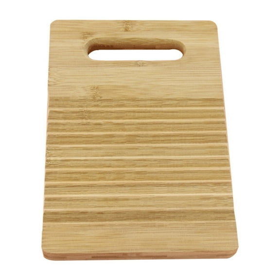 Eease Bamboo Hand Washboard Small Wood Scrub Board for Laundry