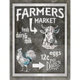 thumbnail image 2 of LightBoxJournal 12x14 Gold Ornate Wood Framed with Double Matting Museum Art Print Titled - Farm Sign_Farmers Market 3, 2 of 4