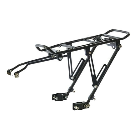 Bike Rear Rack for Folding Bike Use Made of Aluminum Alloy Black Color 7.87x4.72x3.54 Inches