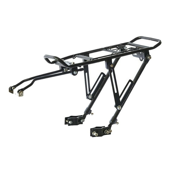 Bike Rear Rack for Folding Bike Use Made of Aluminum Alloy Black Color 7.87x4.72x3.54 Inches