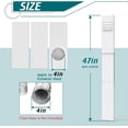 thumbnail image 2 of Daisypower Kit de Ventilation Sèche, Kit de Fenêtre Réglable avec Couvercle de Ventilation Extérieure, Capot de 4 Pouces pour Ventilation d'Échappement, 2 of 8