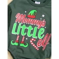 thumbnail image 6 of Suealasg Infant Baby Girls Christmas Romper Newborn Long Sleeve Santa Hat/Santa Claus/Letter Print One Piece Bodysuit Cute Christmas Jumpsuit Clothing 0-24M, 6 of 9
