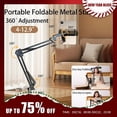thumbnail image 2 of Tablet Stand Rotatable Phone Stand Long Arm Metal 180° Adjustable Holder For iPad Pro Mini Air Xiaomi Tablet Compatible 4-12.9” Black, 2 of 6