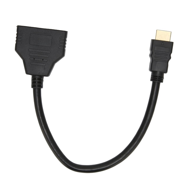 Divisor de interfaz multimedia HD 1 en 2 salida macho a doble hembra Cable adaptador de interfaz multimedia HD