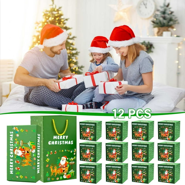 Christmas Surprise Gift Box with Bouncing Mechanism, Romantic Present for Holidays, Cardboard Paper for Proposals and Celebrations