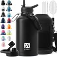 thumbnail image 1 of Botella de agua DYSANKY con aislamiento de acero inoxidable de 1,9 L con accesorios, 1 of 9