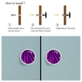 thumbnail image 4 of 4 Pcs Tiger Skin Texture Knobs for Kitchen Cabinet Cupboard Dresser Bookcase Drawer Pulls Handles Round Home Decor, 4 of 5