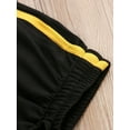 thumbnail image 5 of HYwys Men's Ranger Panty Running Short Fitted Shorts Bodybuilding Quick Dry Gym Running Tight Lifting Shorts Black Yellow XXL, 5 of 6