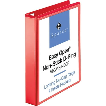 Business Source, BSN26980, Red D-ring Binder, 1 Each, Red