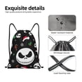 thumbnail image 4 of Goofa The Nightmare Before Christmas Print Drawstring Backpack Bag Sport Gym Sackpack Cinch Bags Drawstring Bags Draw String Sport Bag-Medium, 4 of 6