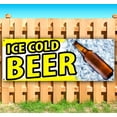 thumbnail image 1 of Ice Cold Beer 13 oz Vinyl Banner With Metal Grommets, 1 of 4