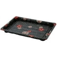 thumbnail image 2 of [50] Black Sushi Trays with Lids 7.25 x 5 Inch - Disposable Sushi Packaging Box, Carry Out Container, Take Out Boxes, Black Plastic To Go Containers, Entrees, Appetizers or Desserts, 2 of 3