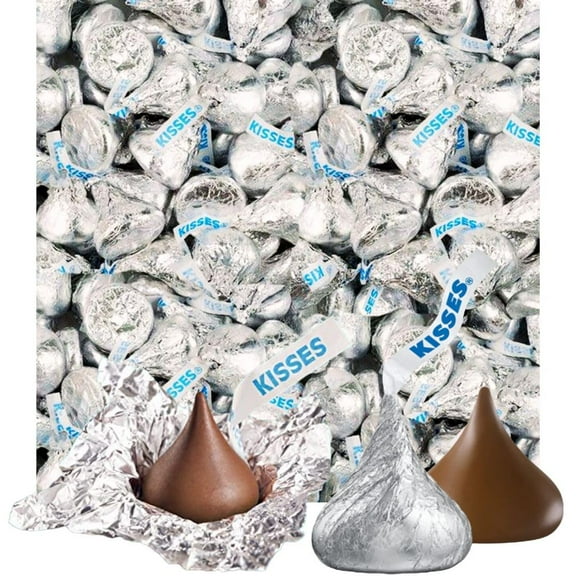 Hershey,S Kisses Milk Chocolate Candy In Silver Foils – 280 Pieces (3 Pounds) Bulk Party Pack Individually Wrapped