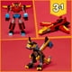 thumbnail image 4 of Juguete 3 en 1: desde un súper robot hasta una figura de dragón y un avión a reacción, un juego creativo de bloques de construcción para niños a partir de 7 años. El mejor regalo para el Día del Niño., 4 of 5