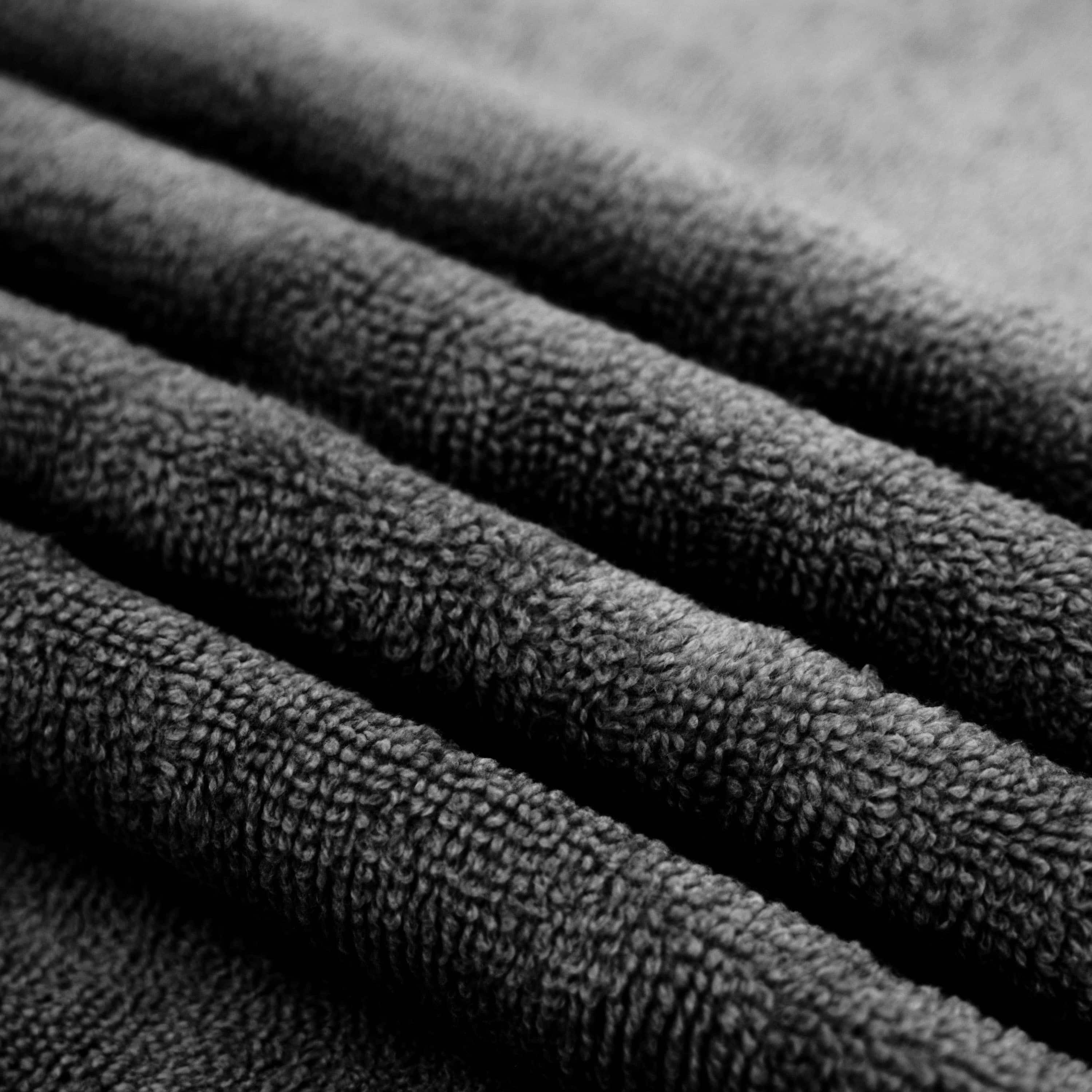 Virtu Bath Towel Sets For Bathroom 100% Ring Spun Cotton Luxury Bath Towel Set 4 Pc Highly Absorbent Towels, Black