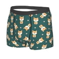 thumbnail image 2 of Wukai Cute Shiba Print Men’s Underwear Breathable Boxer Briefs,&nbsp;Moisture Wicking & Breathable-XX-Large, 2 of 7