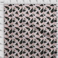 thumbnail image 3 of oneOone Viscose Jersey Pale Pink Fabric Geometric & Rose Floral Quilting Supplies Print Sewing Fabric By The Yard 60 Inch Wide, 3 of 5
