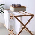 thumbnail image 3 of Folding Bamboo Laundry Drying Rack, Dry Multiple Items Wooden Laundry Clothes Rack  for Towel, 3 of 8