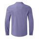 thumbnail image 3 of Ceisia Men's Relaxed Fit Linen Blend Stand Collar Shirt, Solid Color Long Sleeve Casual Button-Up Top Gifts, 3 of 6