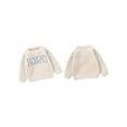 thumbnail image 2 of Nituyy Baby Knit Sweaters Long Sleeve Round Neck Letter Embroidery Pullover Infant Fall Tops, 2 of 9