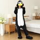 thumbnail image 1 of Pijamas Kigurumi de pingüino negro de dibujos animados, monos para adultos, mujeres, hombres, pijamas de animales, disfraces de fiesta de Navidad y Halloween, 1 of 5