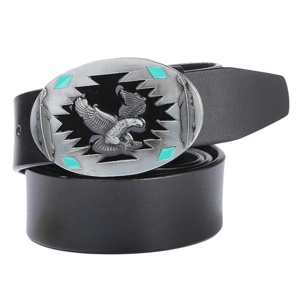 urón para hombre con hebil retro urón de cuero marrón cro Ajuste negro y trajes Macarena Cinturón vaquero occidental