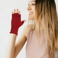 thumbnail image 3 of FUEENIRVA 4 Pairs Fingerless Knit Gloves For Women Of Warm Mittens For Outdoor Activities Like Hiking Running And Riding, 3 of 9