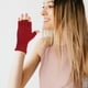 thumbnail image 3 of 4 pares de guantes para mujer, sin dedos, de punto, cálidos, para exteriores, 3 of 8