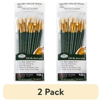 (2 pack) Royal & Langnickel - 10pc Long Handle Acrylic and Oil Artist Paint Brushes | RSET-9261 |