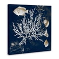 thumbnail image 2 of Stupell Industries Traditional Coral Medley on Blue Canvas Art, 17 x 17, by Lanie Loreth, 2 of 8