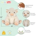thumbnail image 2 of Animal de peluche SUZZIPAD White Highland Cow para niños, 2 of 7