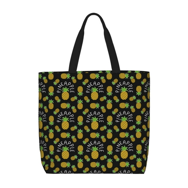 Balery Pineapple Bolsa de Mano para Mujeres con Cremallera, Bolsa de Gimnasio con Compartimentos, Bolsa para Laptop, Bolsa para Trabajo