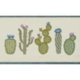 thumbnail image 4 of Authentic Hotel and Spa  Turkish Cotton Cactus Embroidered Teal Blue 3-piece Towel Set, 4 of 5