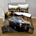 thumbnail image 1 of Cars Vehicles Bedding 3 Piece Boys Bedroom Decor Quilt Cover Pillowcase Cars Racing Print Bed Linen Set King Queen for Adults, 1 of 7